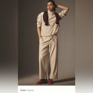 NWT Varley Brushed Ribbed Pants in oyster